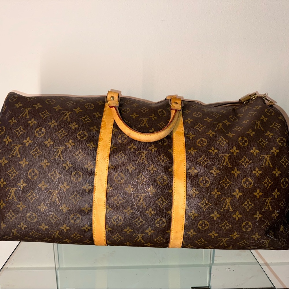 Vintage Louis Vuitton Brown Monogram Duffel Bag - Picture 2 of 11